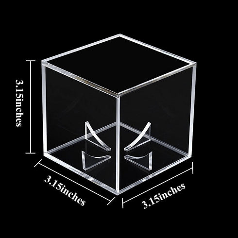 Danodoi Baseball Display Case UV Protected Acrylic Clear Baseball Holder Square Cube Ball Protector Memorabilia