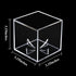Danodoi Baseball Display Case UV Protected Acrylic Clear Baseball Holder Square Cube Ball Protector Memorabilia