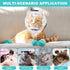 Axrivonte Trimming(Size:M) Breathable Cat Muzzle with Anti-Scratch Silicone Boots, Adjustable Transparent Helmet & Grip