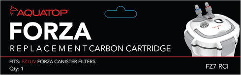 Aquatop Replacement Carbon Cartridges for Forza FZ7 Canister Filters, Keeps Water Crystal Clear