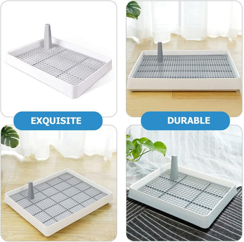 Portable Toilet, Dog Training Pads Pet Toilet Dog Pee Pad Holder Puppies Potty Mesh Grate Pee Holder Portable Litter
