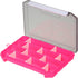 PATIKIL Pink Waterproof Fishing Lure Box, Plastic Tackle Accessory Storage Organizer Container