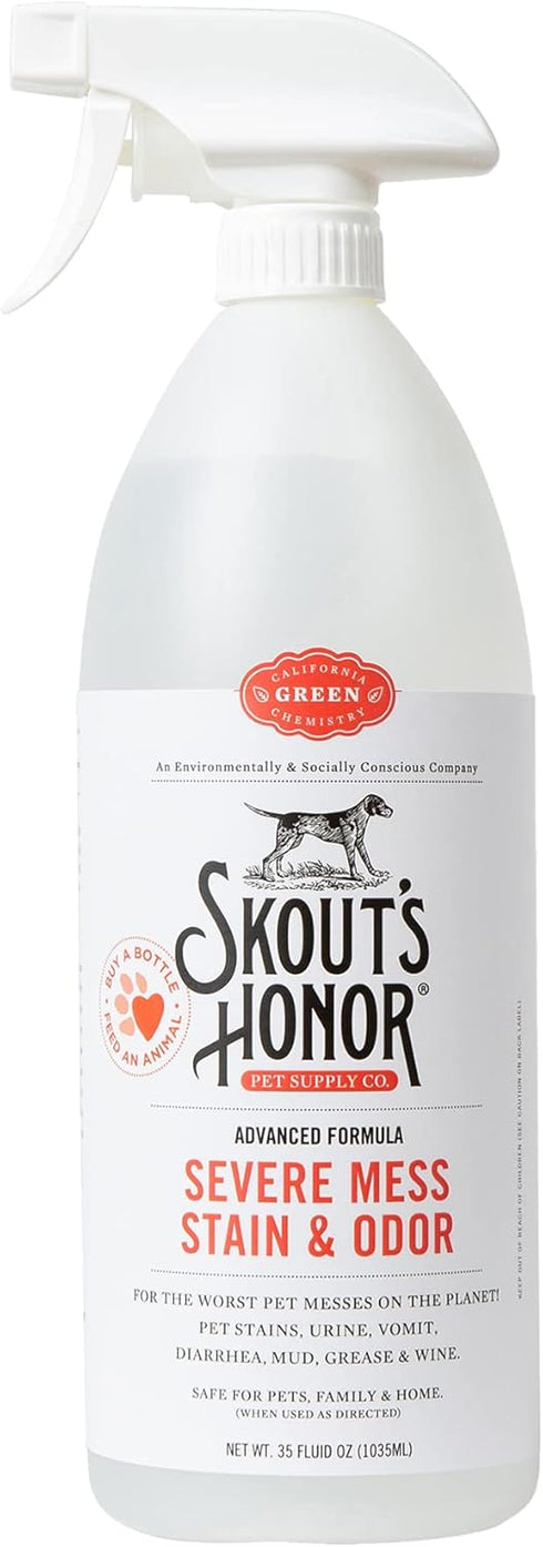 SKOUT'S HONOR Severe Mess Stain & Odor Eliminator, Powerful Stain Remover and