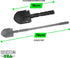 Rhino USA Survival Shovel with Pick - Heavy Duty Carbon Steel Entrenching Tool for Off Road, Camping, and Gardening