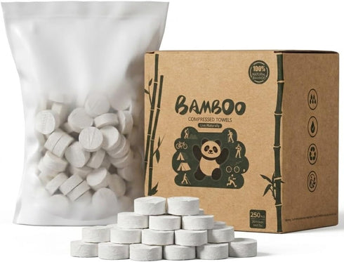 LEKOCH Compressed Towel Tablets - Bamboo Portable Camping Paper Tablets, Great for