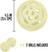Chew King Glowing Fetch Ball, Large Dog Ball Toys, 2-Pack Lattice