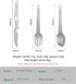 Set Ti1078T Boundless Voyage Titanium Cutlery Ultralight Utility Flatware Utensil Spoon Fork Knife in Case for Home Use