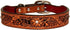HILASON Medium Tan Genuine Leather Dog Collar, Strong, Painted, Handmade, Soft