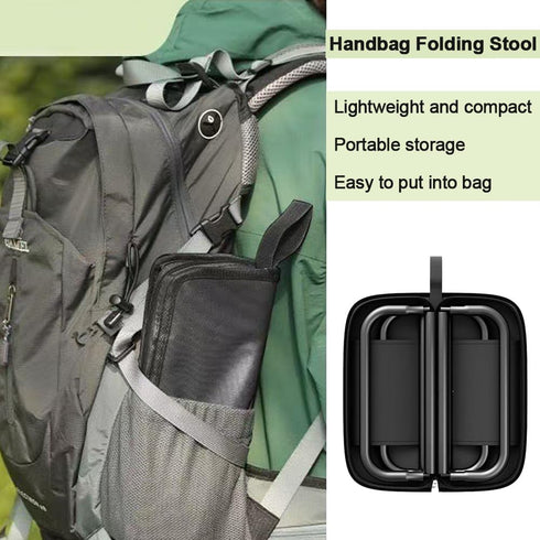 GIBENUO Folding Camping Stools, Portable Collapsible Fishing Stool, Lightweight Compact Foldable Chair for Outdoor