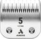 Andis Carbon Infused Steel UltraEdge Dog Clipper Blade, Size-5 Skip Tooth, 1/4-Inch Cut Length (72640), Chrome