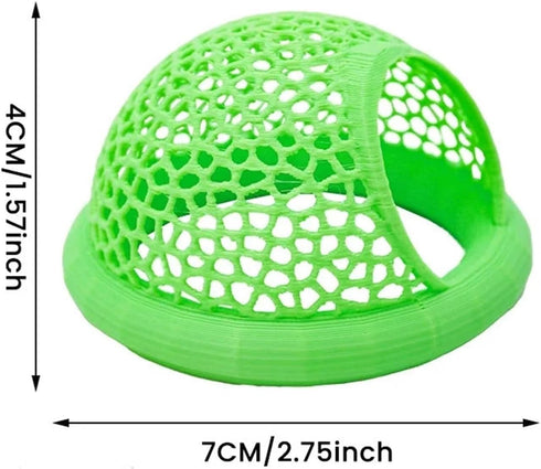 Bingche 6pcs 3-in-1 Hammock Pets(Color1) Floating Cave Fish Shrimp Hideout Shelter Feeding Ring Resting Spot for Betta