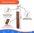 Professional Slant Tooth Stripping Knife for Dogs (Pack of 4) - Stainless Steel Blades & Rosewood Handle