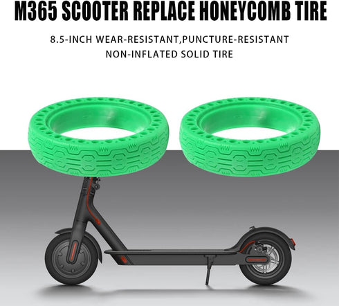 GYL 50/75-6.1 Solid Tire, 8.5x2 Replacement Tire for Aovopro es80 Hover-1 Journey, Green