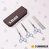 4 Set Dog Grooming Scissors Kit with Rounded Blunt Tips, Straight, Curved & Thinning Shears, Tools for Goldendoodles