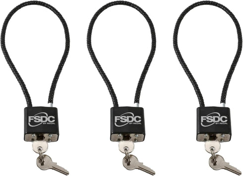 FSDC-CL1560RKA 15" Keyed California DOJ-approved Keyed Cable Gun Lock, 3-Pack