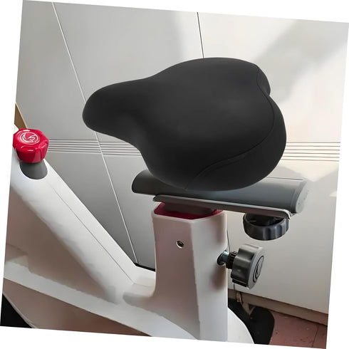 Comfortable Bike Seat Cushion for Stationary Exercise Bikes Durable PU Sponge Relief Pad Fit for Long Lasting Comfort