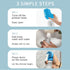 (6 Pcs) ELEGX Pet Grooming Bath Massage Brush with Soap and Shampoo Dispenser Soft Silicone Bristle for Long Short