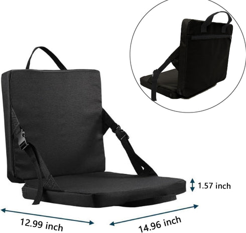 QIYUNI The Folding Outdoor seat of Portable Stadium seat with backrest and Cushion is an Ideal Choice for Sports Events