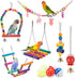 Bird Parakeet Toys, Colorful Swing Chewing Toy Hammock Ladder for Budgerigar, Conure, Cockatiel