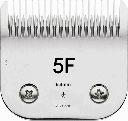 Detachable Pet Dog Grooming Clipper Blades, Compatible with Andis Size-5F, Oster A5, Wahl KM Series Clippers