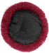 otoez Kitten Puppy Bed, Extra Small Round Dog Cat Beds, Anti-Anxiety Plush Calming Donut Bed, Washable (15.7", Dark Red)