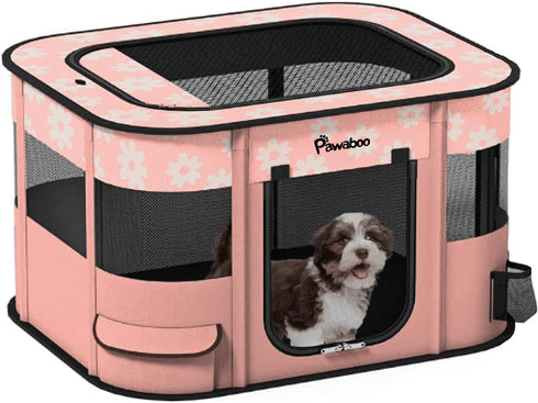 Dog Playpen, Portable Pet Cat PlayPen, 600D Oxford Dog Kennel Tent Crate,