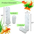 Planaria Trap Crystal Red Shrimp Tank Aquarium Bristle Worm Catcher, Clear Glass Leeches Catching Tube (3 Holes)