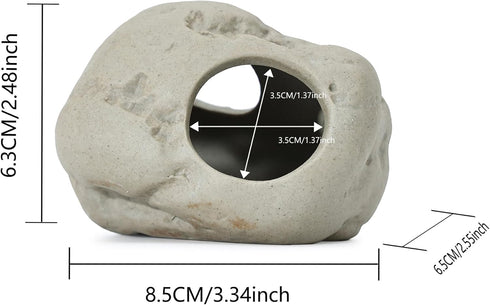 ALEGI Aquarium Rock Cave Decor for Shrimp Cichlid Hiding Breeding (Set 4) by ALEGI