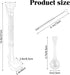 Rainmae Aquarium Fish Shrimp Feeding Dish Set, Transparent Fish Feeder Tube Kit with Cleaning Brush