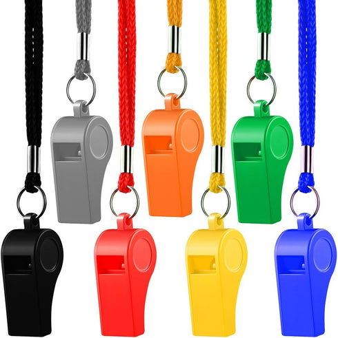 Whistle - Sports Whistles with Lanyard, Loud Crisp Sound for Coaches, Referees, and Officials