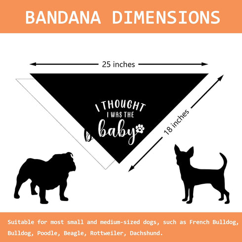 2 Packs Our Humans are Getting us a Baby Dog Bandana Pregnancy Announcement Dog Scarf Accessories Gender Reveal Baby
