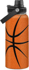 SANDJEST Basketball Water Bottle, 32oz Stainless Steel Insulated for Sports Lovers, Birthday Christmas Gift