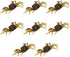 RTLR 8pcs 13cm 33.5g 3D Artificial Crab Bait, Fishing Tackle Simulation Crab Soft Bait Lure with Hooks for Saltwater