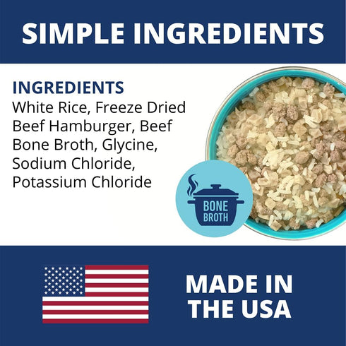 Under the Weather Easy to Digest Bland Diet for Sick Dogs - Gluten Free, All Natural, Freeze Dried 100% Human Grade