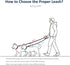 WePet Dog Training Slip Leash, No Pull Reflective Lead, Heavy Duty Loop Rope, Comfortable Handle, 6 ft, 1/2 inch,