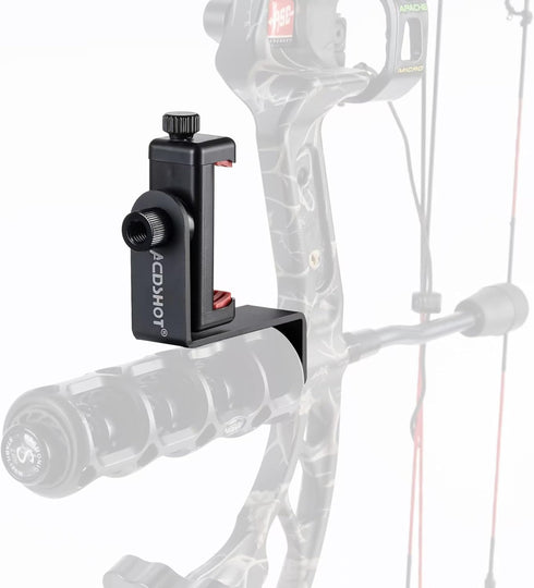 ACDSHOT Phone Holder for Compound Bow Phone Mount Holder Arrow Bracket for Archery Hunting Photos and Video Moment