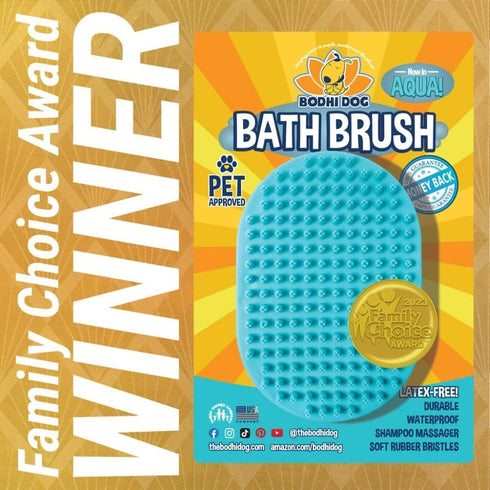 Bodhi Dog Shampoo Brush - Pet Shower & Bath Supplies for Cats & Dogs, Professional Quality Dog Wash Brush
