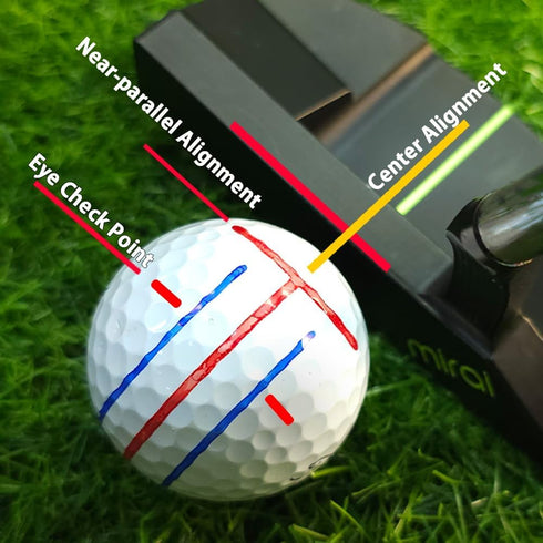 BIRDIE79 360-Degree 3-Color Golf Ball Marker Alignment Tool Kit with Pens and Gift Box.