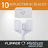 FL!PPER Flipper Platinum Aquarium Scraper Replacement Blades, 10 Pack for Glass & Acrylic Tanks