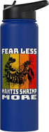 Mantis Shrimp Motif Men Women Mantis Shrimp Retro Mantis Shrimp Stainless Steel Insulated Water Bottle