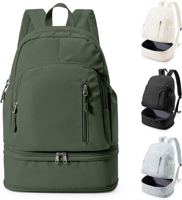 Gym Backpack for Women Men, Dance Backpacks With Shoe Compartment, Sports Back