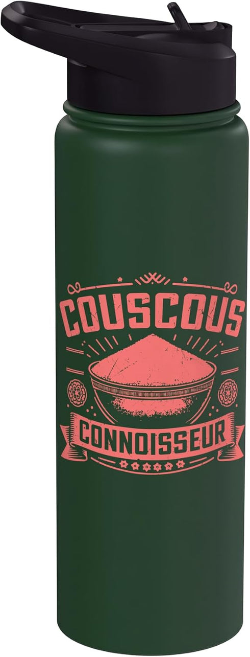 Couscous Lover Gift Couscous Connoisseur Couscous Stainless Steel Insulated Water Bottle