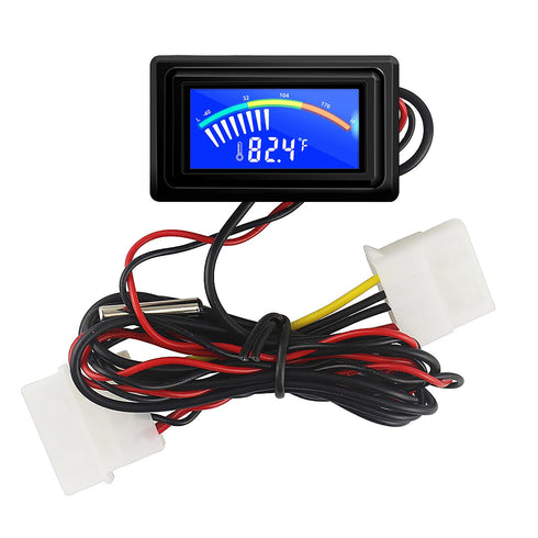 Digital Thermometer Temperature Meter Gauge Waterproof Sensor Probe Aquarium Car PC Case Incubator Temp Meter 4 Pin