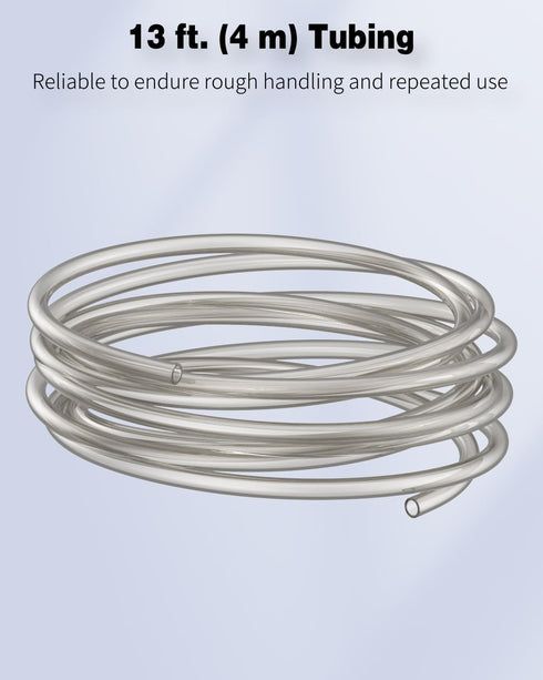Pawfly 13 Feet Aquarium Airline Tubing, Kink-Resistant Pure PVC Hose for Fish Tank Air Pump