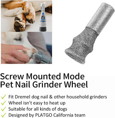 ClassA+80 Diamond Dog Nail for Dremel, Screw-Mounted Mode Nail Dremel Tool for Dogs, Especially Suitable