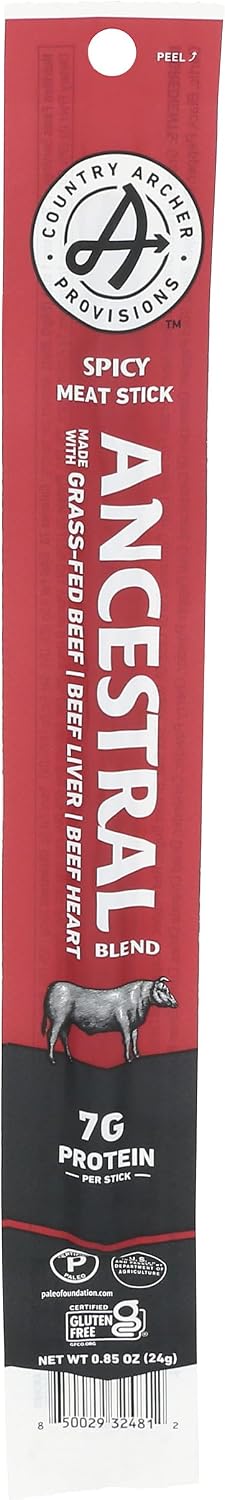 Country Archer, Beef Stick Ancestral Blend Spicy, 0.85 Ounce