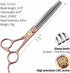 Fenice Peak Thinning Shears for Dogs and Cats, Professional 440C Stainless Steel Trimming Scissors 7.5''