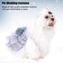 Puppy Clothes, Elegant Sequin Silky Princess Skirt for Pet Dog, Wedding Christmas Festival Costume, Grey-M