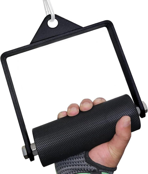 Pulldown Attachments D Handle - 2.36" Arm Wrestling Training Equipment for Deadlift Professional Cable Machine