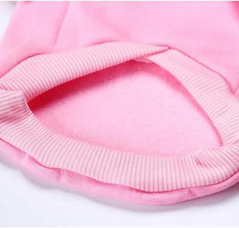 Female Dog Hoodie Sweatshirt with Hat - Cotton Coat, Bowtie, Leash Hole, Chihuahua Clothing for Small Girl Pup